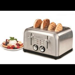 Eletronic toaster 4 slice stainless steel